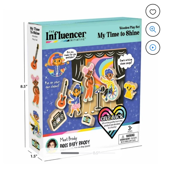 The Influencer Initiative Boss Baby Brody Wooden Play Set - Picture 1 of 9